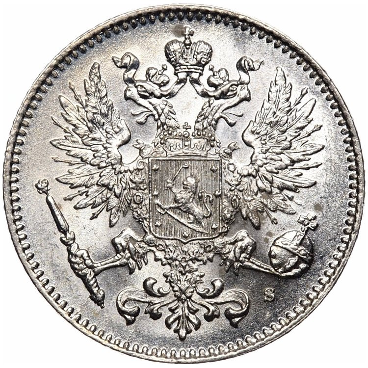 50 пенни 1914 года S Для Финляндии