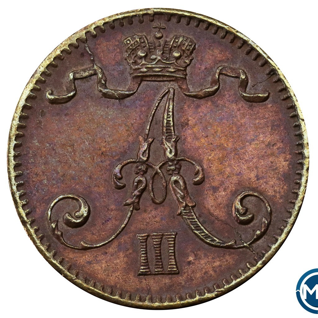 1 пенни 1884 года Для Финляндии
