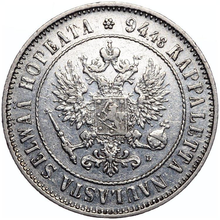 1 марка 1908 года L Для Финляндии