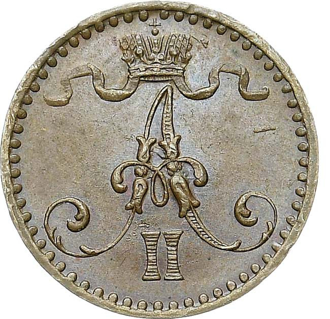 1 пенни 1867 года Для Финляндии