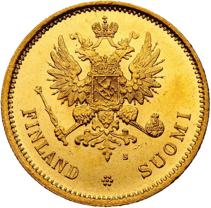 20 марок 1878 года S Для Финляндии