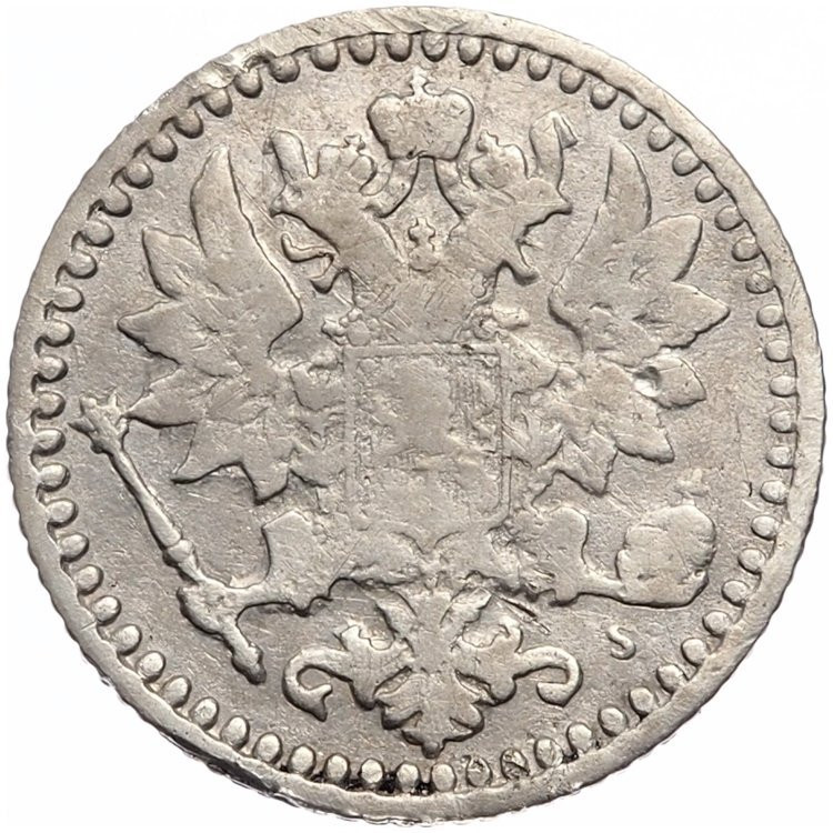 25 пенни 1868 года S Для Финляндии
