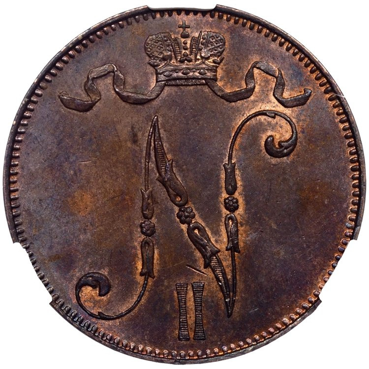 5 пенни 1898 года Для Финляндии