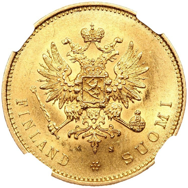 20 марок 1880 года S Для Финляндии