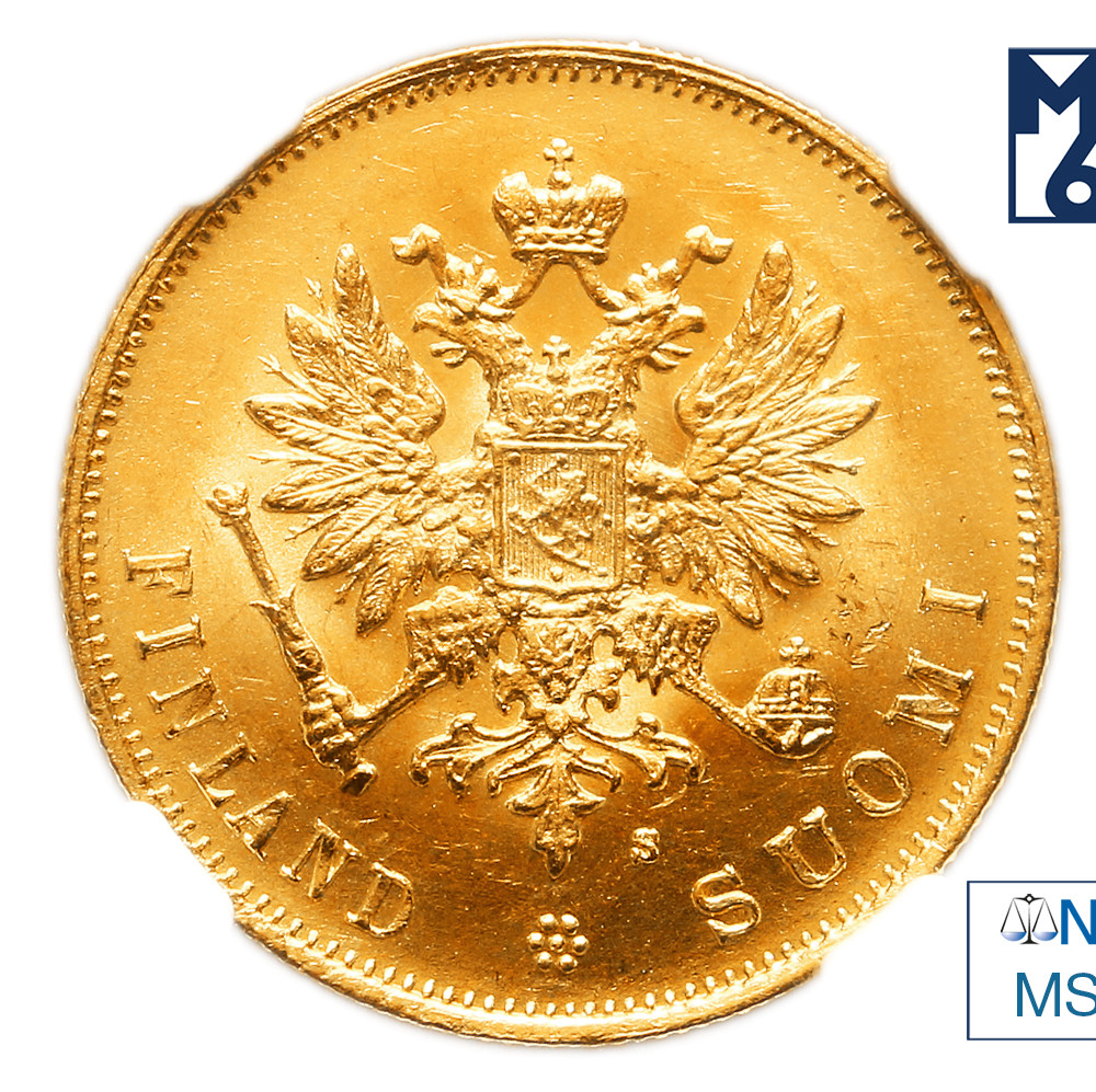10 марок 1882 года S Для Финляндии