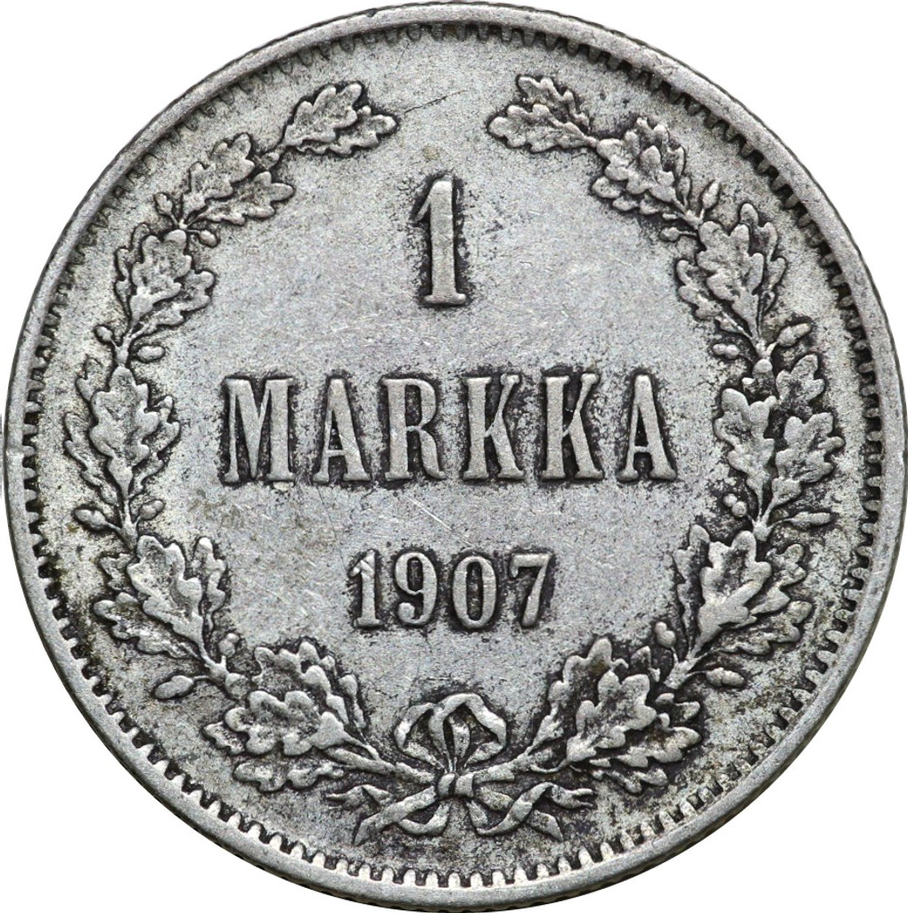 1 марка 1907 года L Для Финляндии