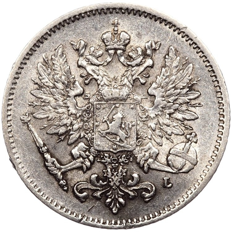 25 пенни 1908 года L Для Финляндии