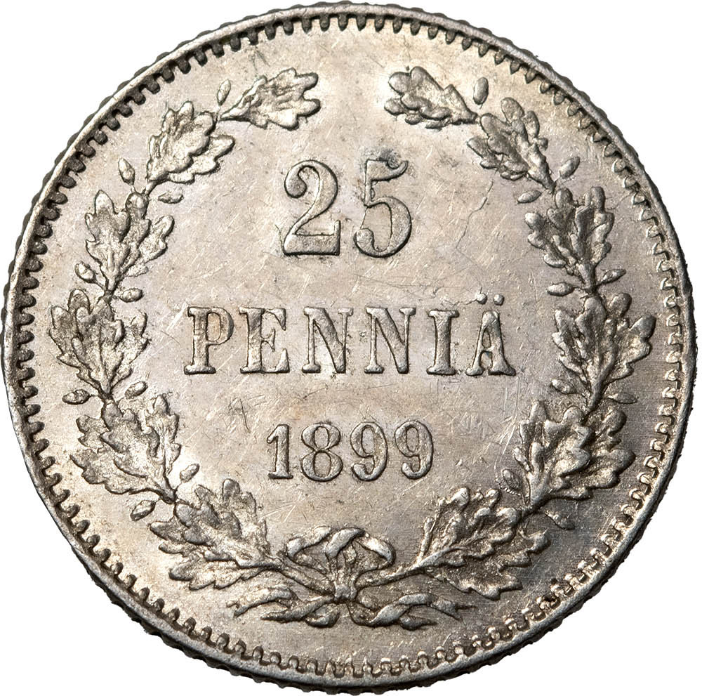 25 пенни 1899 года L Для Финляндии