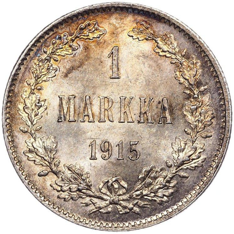 1 марка 1915 года S Для Финляндии