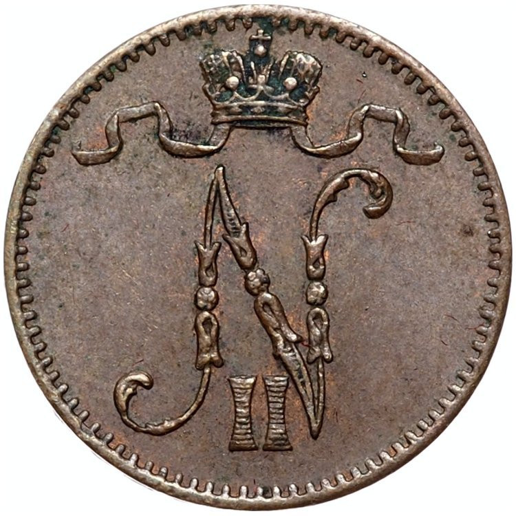 1 пенни 1907 года Для Финляндии