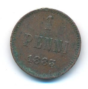 1 пенни 1883 года Для Финляндии