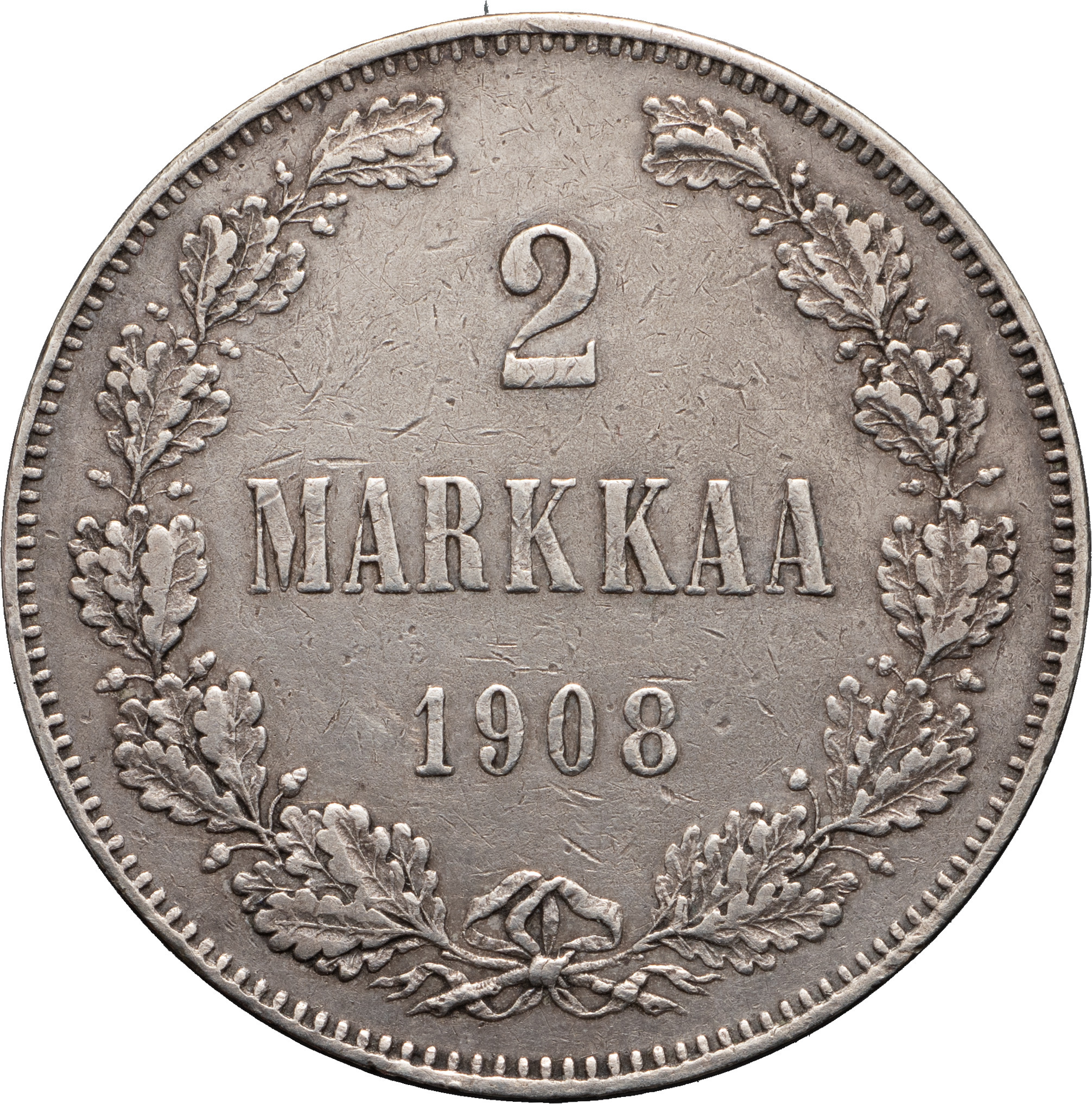 2 марки 1908 года L Для Финляндии