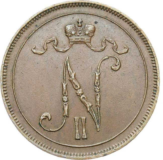 10 пенни 1910 года Для Финляндии