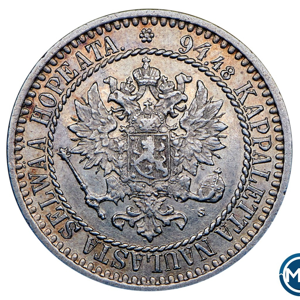 1 марка 1867 года S Для Финляндии