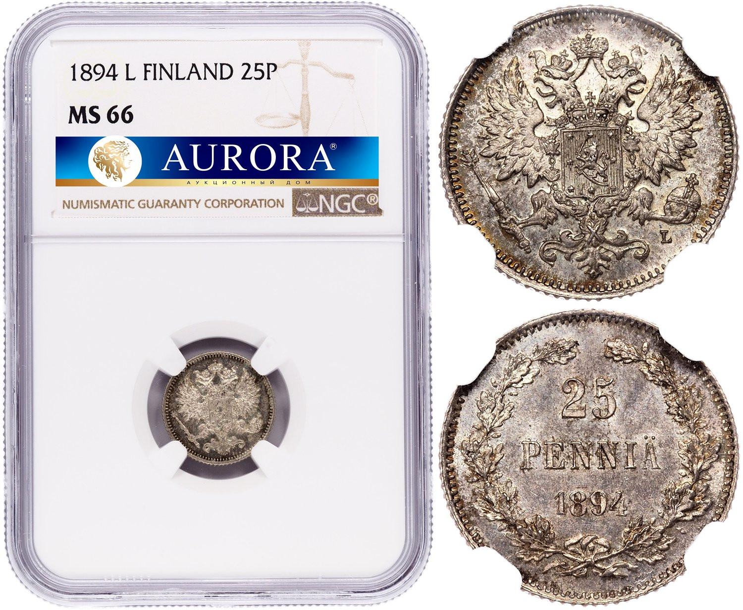 25 пенни 1894 года L Для Финляндии