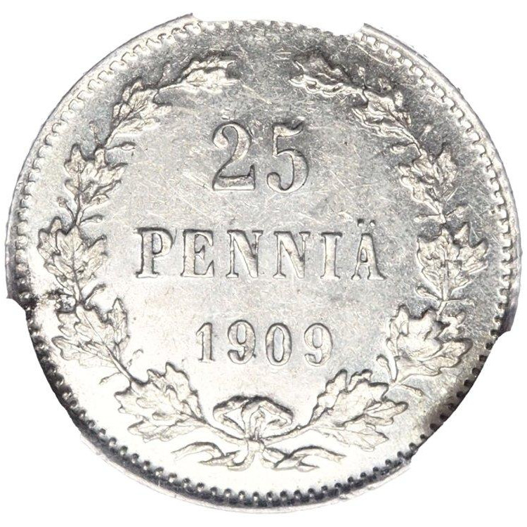 25 пенни 1909 года L Для Финляндии
