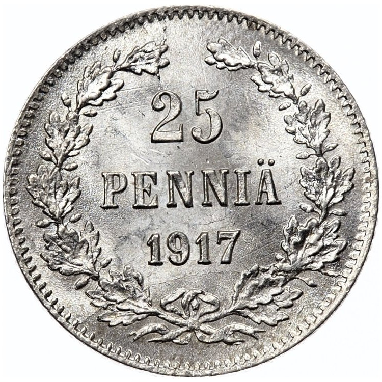 25 пенни 1917 года