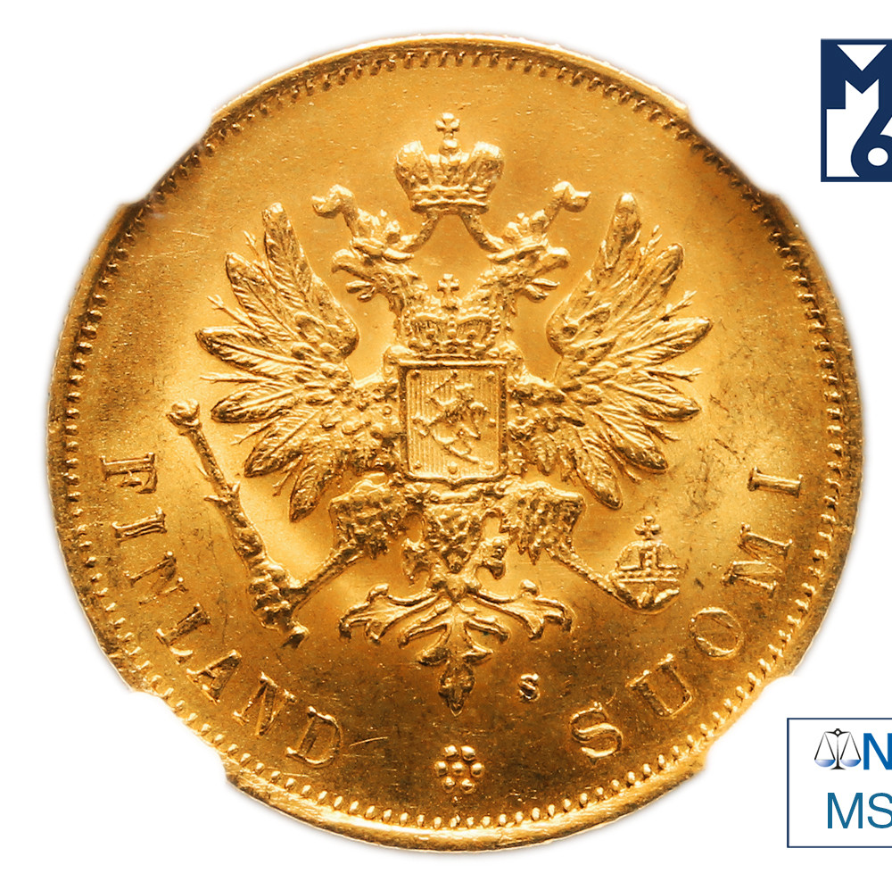 10 марок 1882 года S Для Финляндии