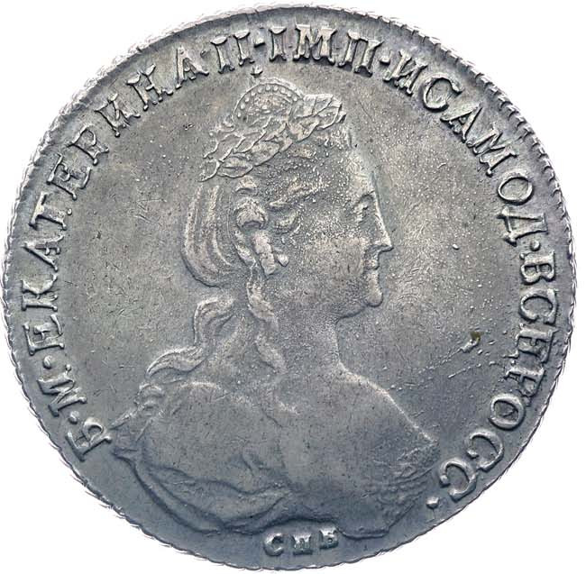 1 рубль 1782 года