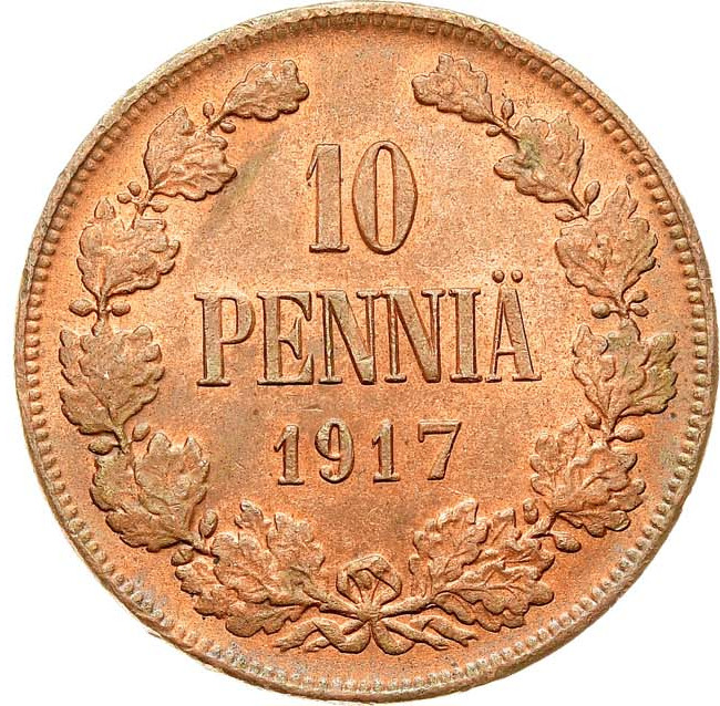 10 пенни 1917 года
