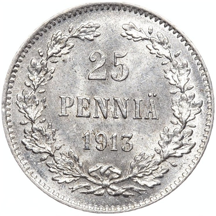 25 пенни 1913 года S Для Финляндии