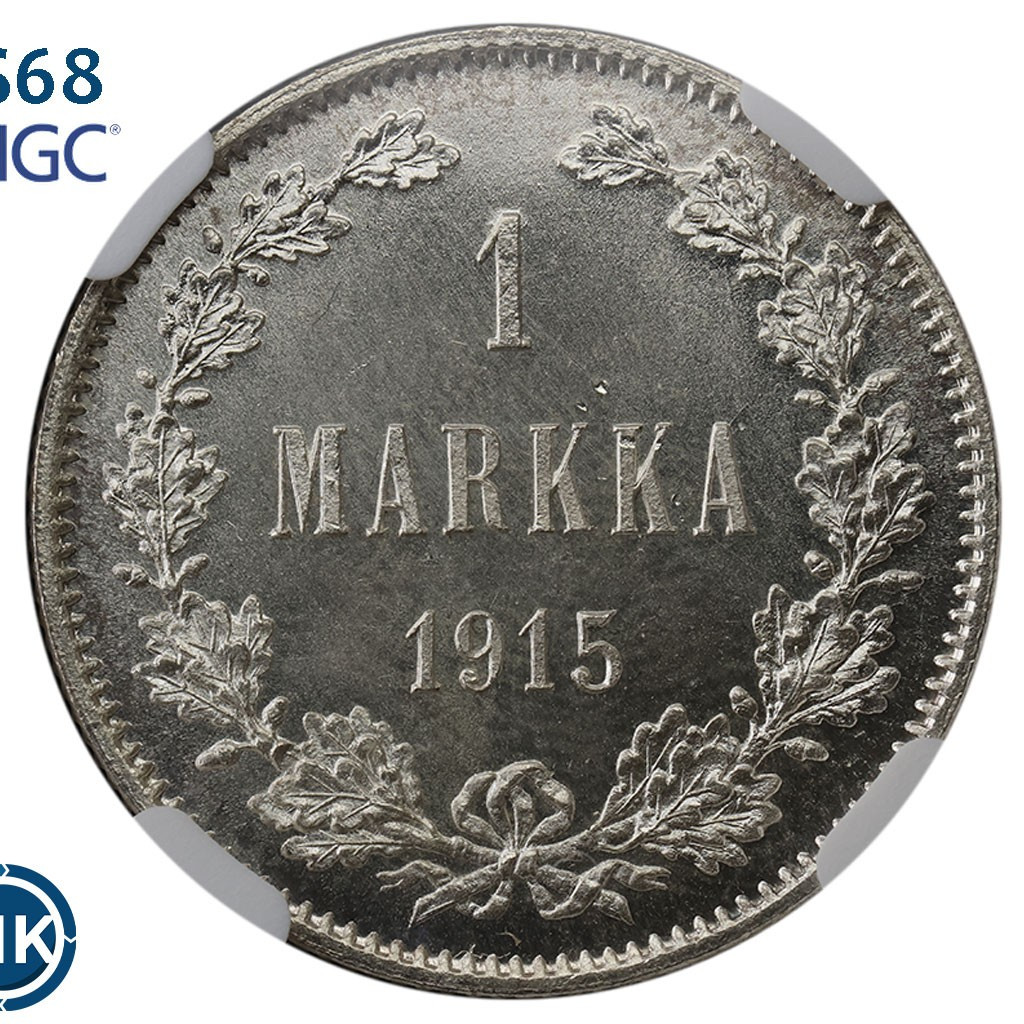 1 марка 1915 года S Для Финляндии