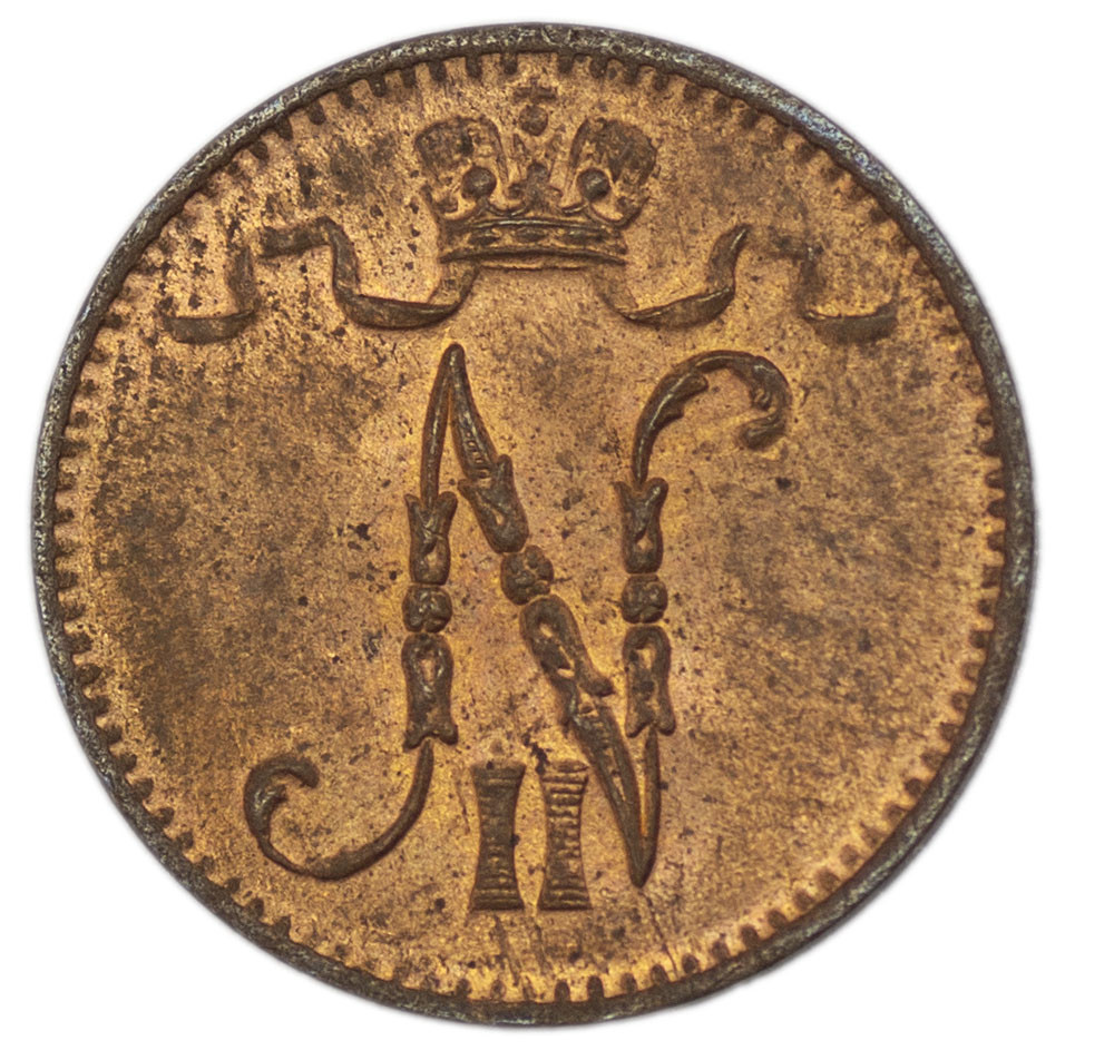 1 пенни 1916 года Для Финляндии