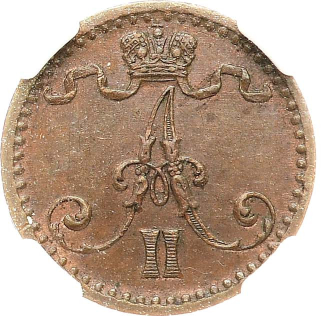 1 пенни 1871 года Для Финляндии