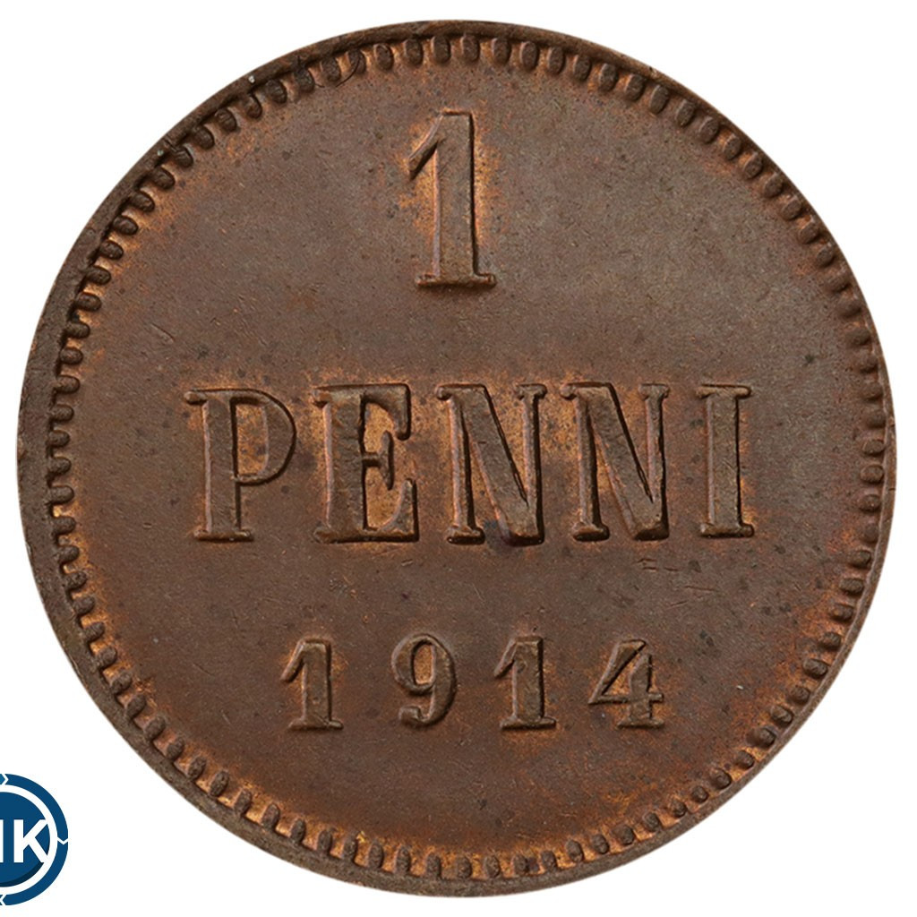 1 пенни 1914 года Для Финляндии