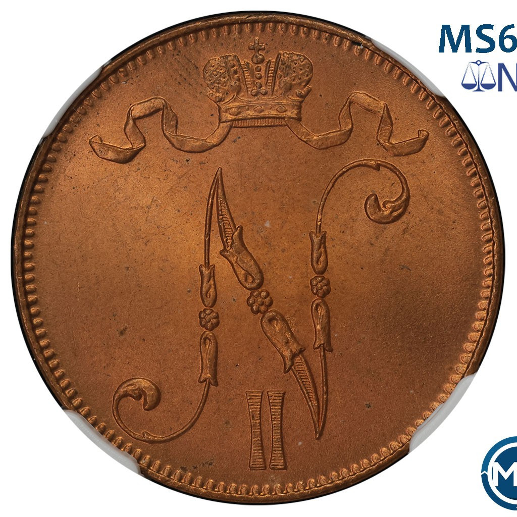 5 пенни 1915 года Для Финляндии