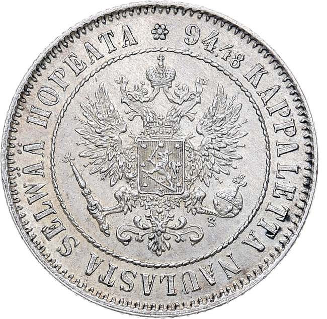 1 марка 1915 года S Для Финляндии