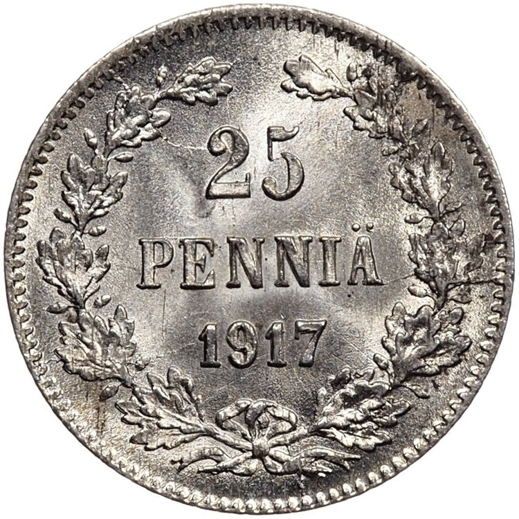 25 пенни 1917 года