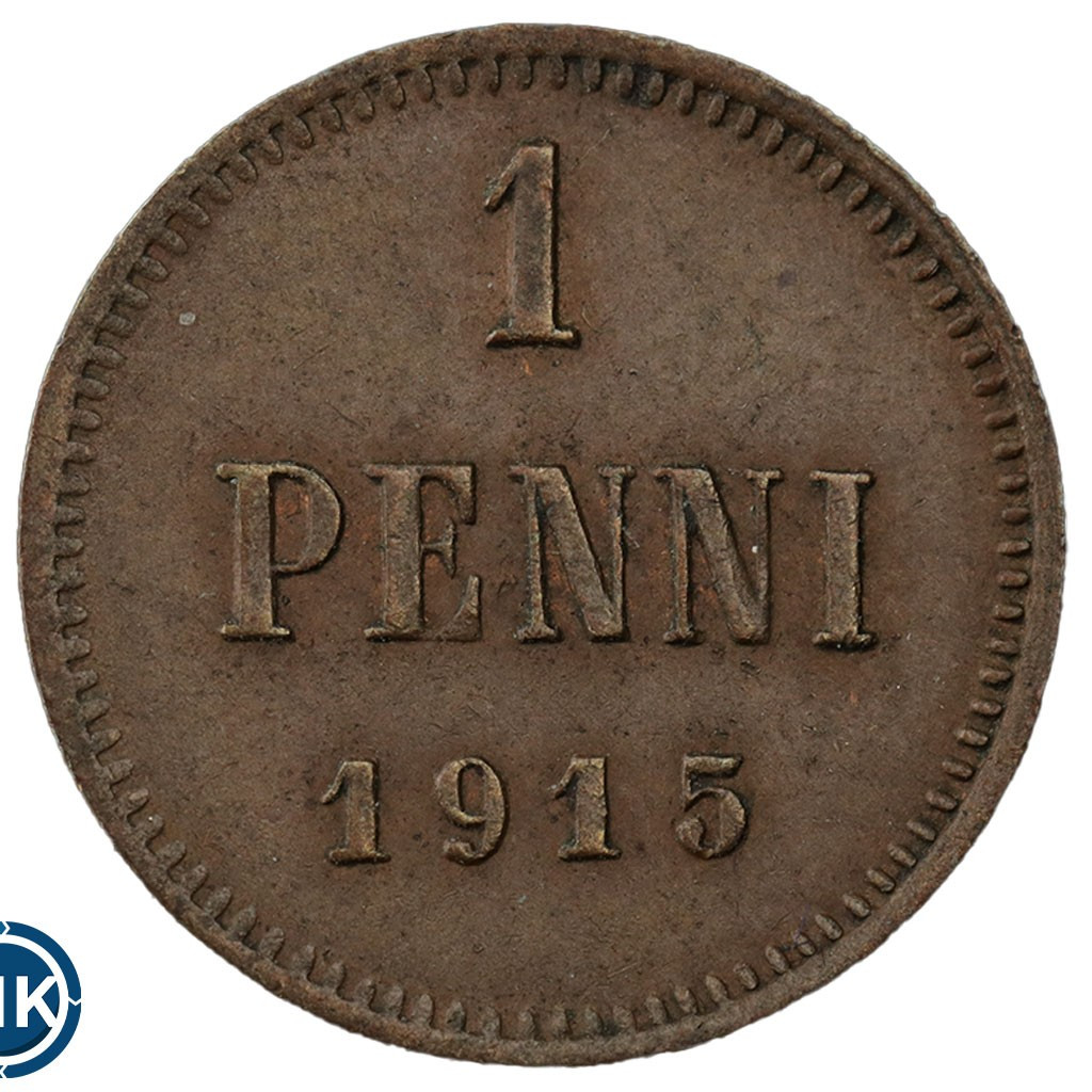 1 пенни 1915 года Для Финляндии
