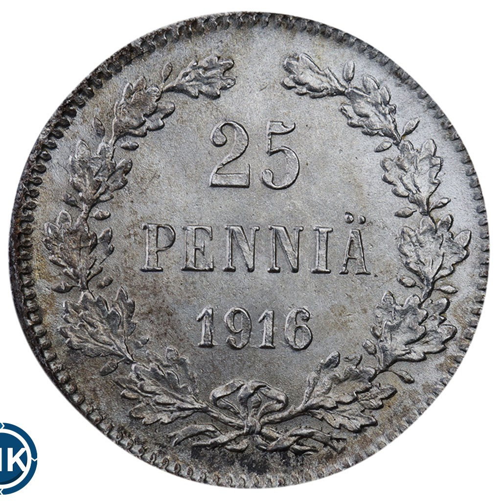 25 пенни 1916 года S Для Финляндии
