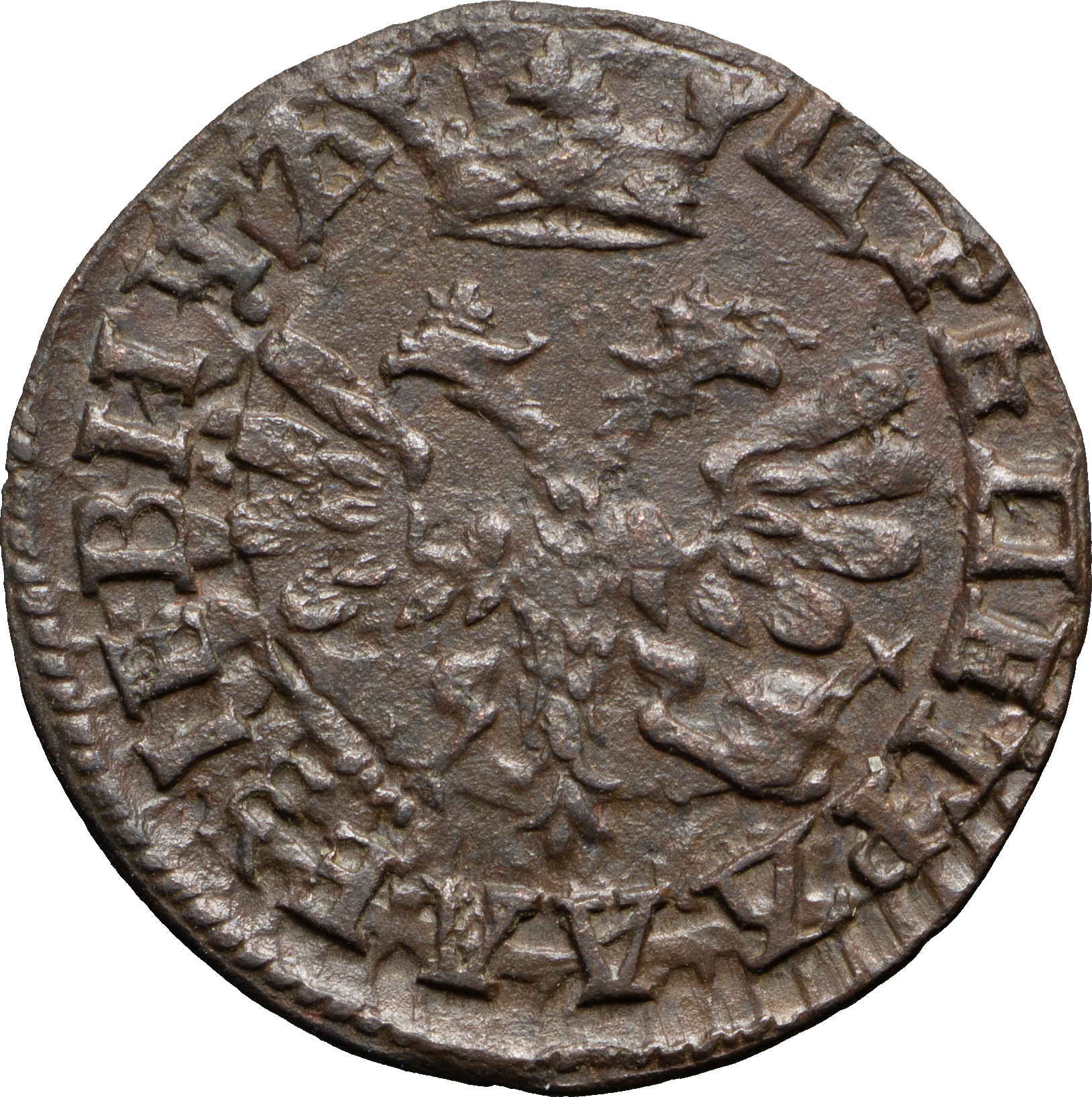 Полушка 1707 года