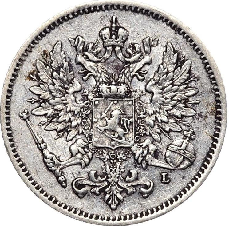 25 пенни 1910 года L Для Финляндии