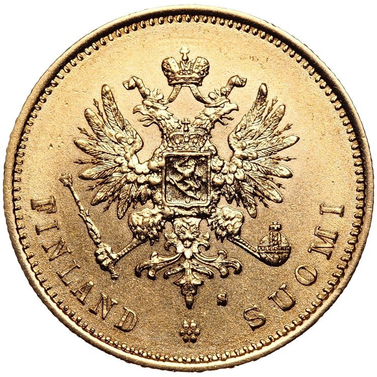 20 марок 1880 года S Для Финляндии